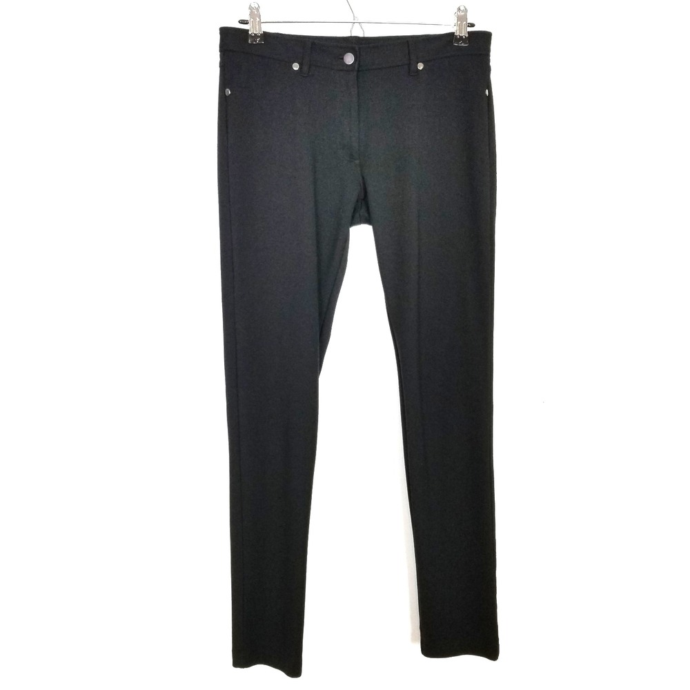 J.McLaughlin Skinny Pants‎ Sz 6 Navy Terry Rayon Stretchy Casual Party